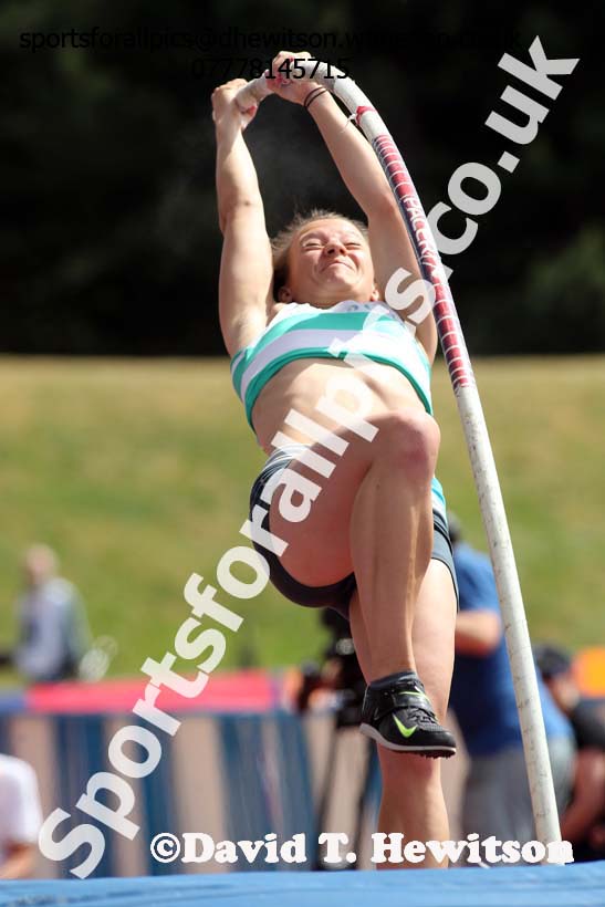 Womens pole vault, Sainsbury's British Champs, Alexander Stadium, Birmingham. Photo: David T. Hewitson/Sprts for All Pics